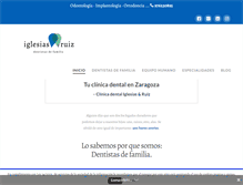 Tablet Screenshot of dentaliglesiasruiz.com